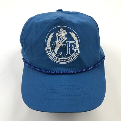 VINTAGE CIF Central Coast Section Hat Cap Snapback Blue Adjustable