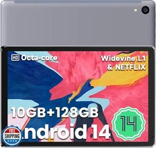 Jeazans Android Tablet, 10.1 inch Tablets with 1280 * 800 IPS HD Touchscreen,