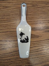 Vintage Decorative Porcelain Cake Server Cutter Holiday Wedding Birthday Etc.