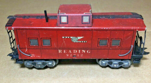 Marx Tin Lithographed Reading 92812 Red Caboose O27 D7 - Picture 4 of 10