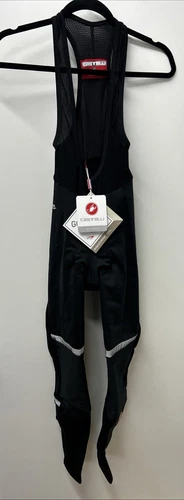 NEW Castelli Polare 3 Bib Tight, BLACK, Medium Men’s Windstopper Infinium