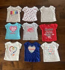 Babies/Toddler Short Sleeve T-Shirts A Lot Of 9 Size 18-24 Mo
