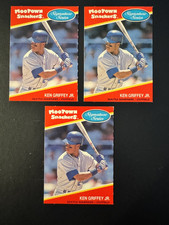 Mootown Snackers #4 1991 Ken Griffey Jr lote de 3 MLB HOF Seattle Mariners 1418