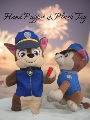 *1433 Paw Patrol hand puppet and toy set Used twice kids 3+