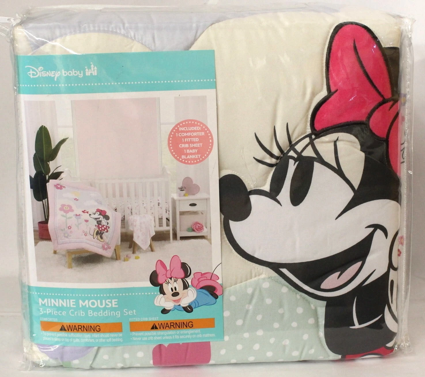 Disney Baby Mini Mouse 3 Piece Crib Bedding Set
Opens in a new window or tab