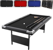 7 ft Pool Table Portable Pool Table Folding Billiards Table for Home Game Room