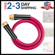 Garden Hose 5/8 in x 3 ft, Heavy Duty Durable Anti Kink Flexible Garden Water...