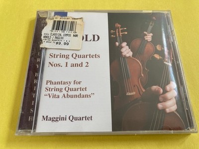 Malcolm Arnold String Quartets 1 & 2 Maggini Quartet NAXOS Classical CD 2007 NEW