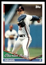 Charles Nagy 1994 Topps #330 Indians MLB READ FREE SHIPPING AutographDen