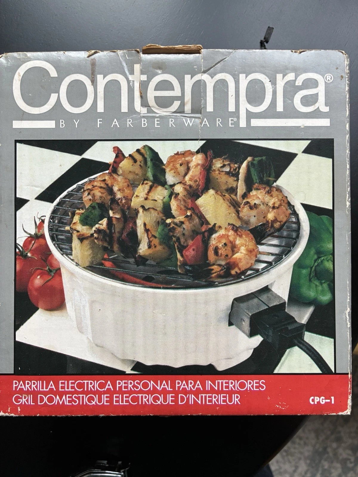 Contempra By Farberware Indoor Electric Personal Grill MODEL CPG-1