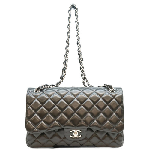 Chanel A58600 Black Lamb Double Flap Big Matelasse30 Shoulder Bag r0_0720