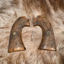 Sports Inc. Chicago plastic revolver grips Bisley Style Brown with screw Used