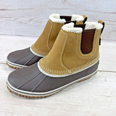 Eddie Bauer Hunt Pac Waterproof Weatheredge Winter Boots Slip On Women's 9.5 EXC