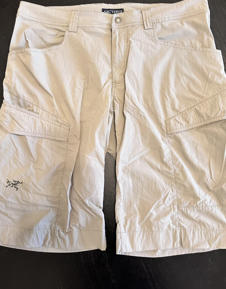 Short Cargo Arc'teryx Pour Homme, Taille 38 Bleu, Ceinturé, Stretch Nylon, Idéal Rando Et Outdoor