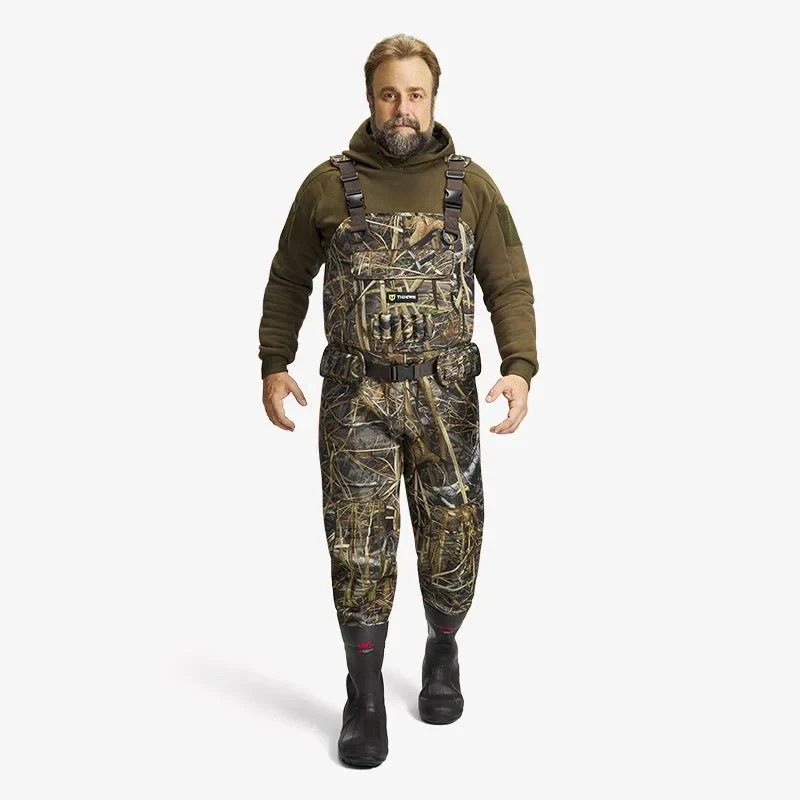 Tidewe Seeker Insulated Duck Waterfowl Hunting Waders 800G3M Thinsulate Neoprene - Image 4 of 4