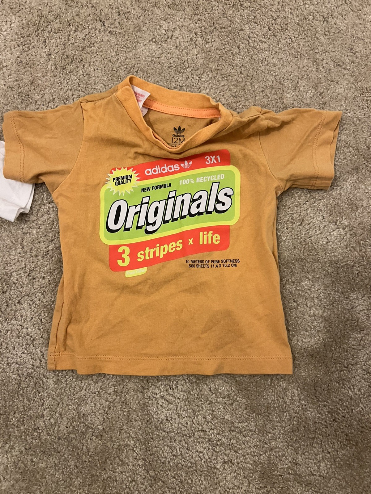 Two ADIDAS Baby Boys Graphic T-Shirt Top 12 Months image 6
