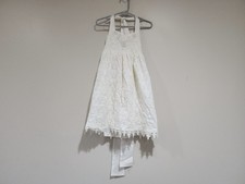Dollcake Oh So Girly A Line Dress Girls 2 Cream Lace Floral Tie Halter Neck