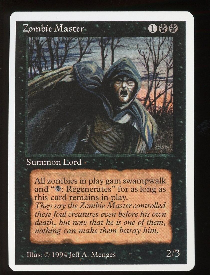 NEAR MINT++ Summer Magic Zombie Master ~ Vintage MTG ~ RARER than Alpha!!!