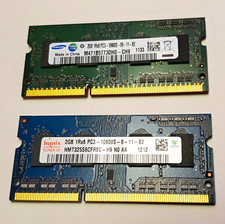 Samsung Hynix 4GB 2x2GB DDR3 PC3-10600S 204-Pin SODIMM Non-ECC