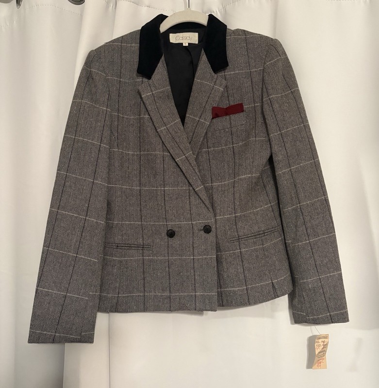 Cassidy The Limited Double Breasted Blazer Vintage 80s Original Tags! Size 8 