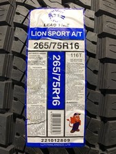 2 New 265 75 16 Leao Lion Sport At Standard Load All Terrain Tires