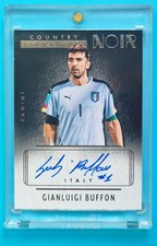 2016-17 Panini Noir Italy Gianluigi Buffon Auto 6/99