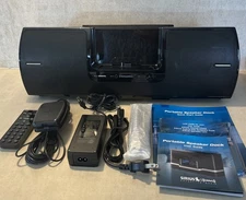 SiriusXM Model SXSD2 Speaker Dock With Power Supply Remote and Guides Not in Box
