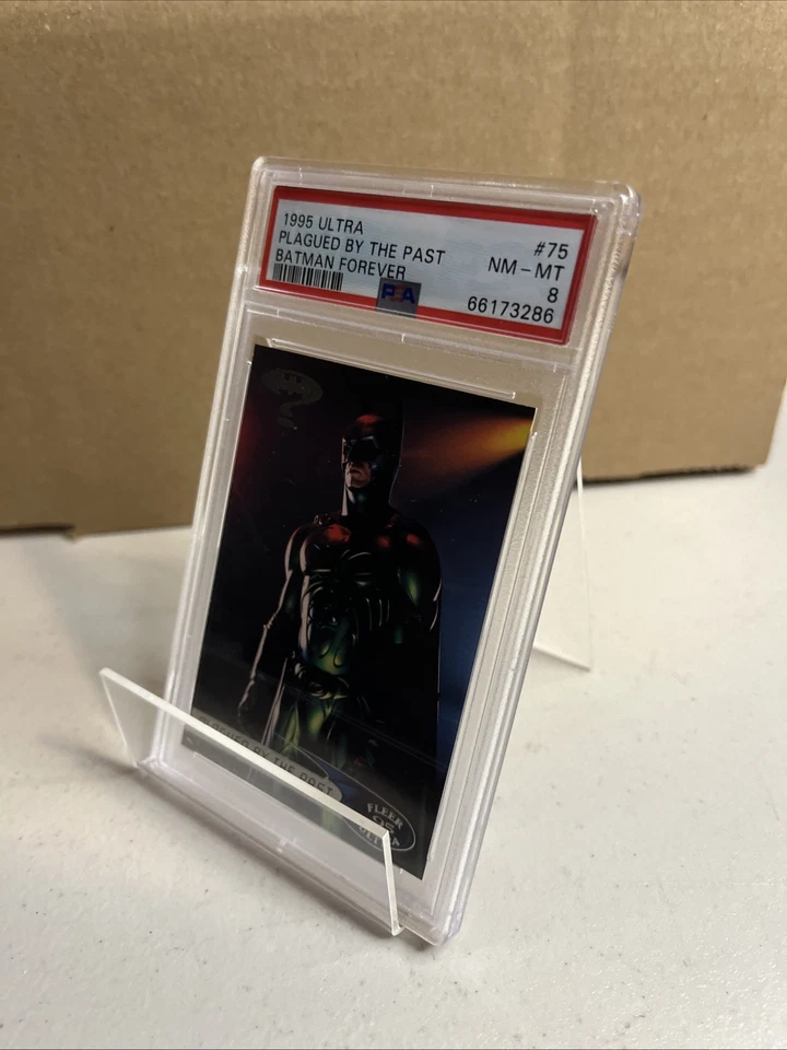 Vintage 1995 Fleer Ultra Batman Forever "Plagued by the past" Trading Card PSA 8 - Image 2 of 4