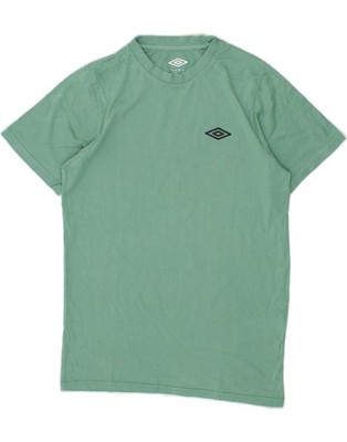 UMBRO Herren T-Shirt Oberteil Medium Grün Baumwolle CN14