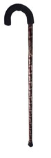 Walking Stick Cane Pole Strong Sturdy Aluminium 92cm Long Crook Foam Cover Handl