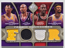 2009 SP Game Used Michael Jordan 23 Quad Fabric Jersey Patch  Kareem Wilt  /50