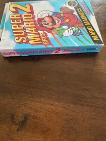 Super Mario Bros. 2 (Nintendo NES) COMPLETE w/ Box no manual game WORKS!