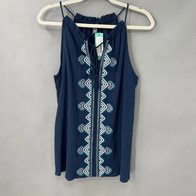 Market & Spruce Donie Halter Top Womens Large Southwestern  Boho Chic Festival