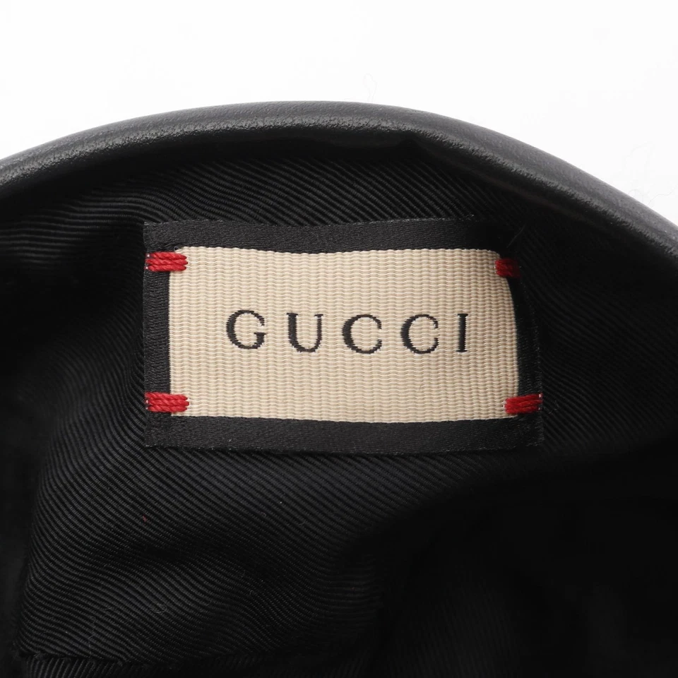 GUCCI Check Lame Tweed Boina Gorra Sombrero 729140 Lana Naranja Multicolor HC 55 cm Foto 4 de 4