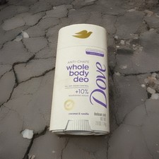 Dove Beauty Whole Body Solid Deodorant Stick Coconut  Vanilla 2.6oz New