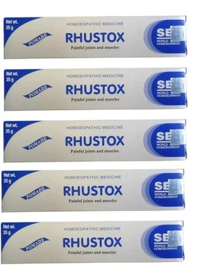 5x SBL Rhus Tox Ointment 25g - Homeopathic External Relief Homeopathic Ointment