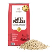 Premium Poultry Layer Pellets for Laying Hens, 16 Protein Blend Feed, 40 lb