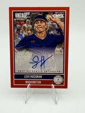 2026 Onyx Vintage Levi Huesman #VA-LEHU Red Border Auto /25 Washington Nationals