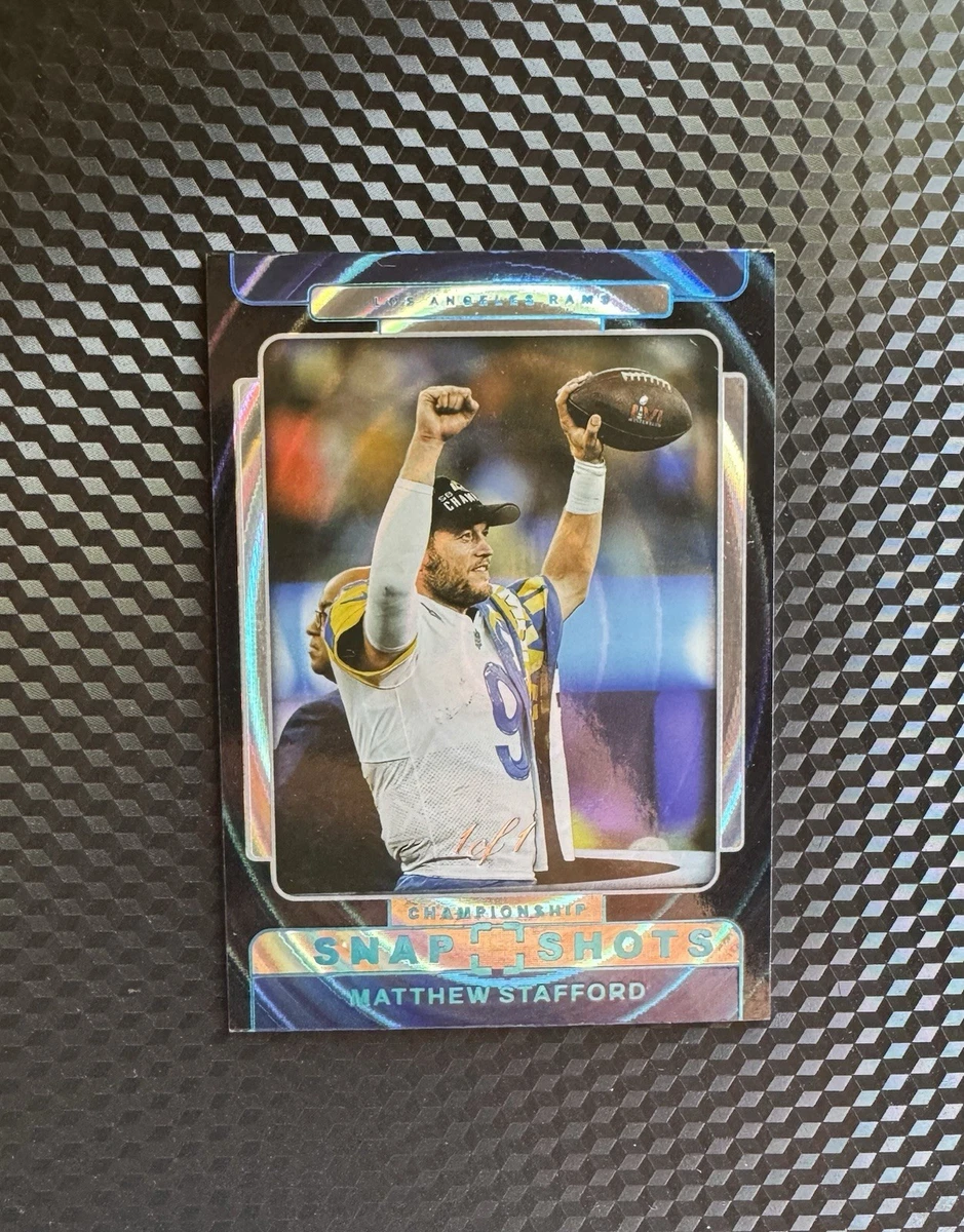 Panini Matthew Stafford Memorabilia Football Sports Trading Cards