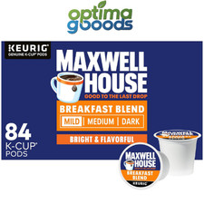 Maxwell House Breakfast Blend Mild Roast K-Cup Coffee Pods, 84 ct Box