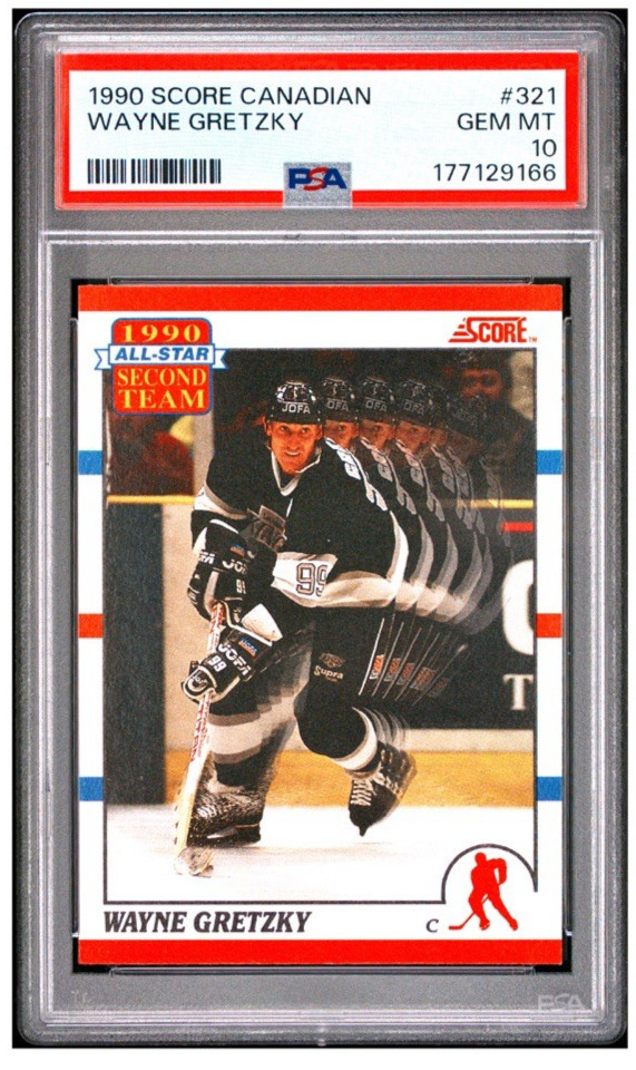 1990 Score Canadian Wayne Gretzky #321 Kings PSA 10 | Pop 30