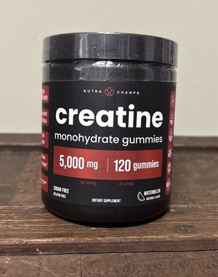 Nutra Champs Creatine Monohydrate Gummies 5000 Mg Watermelon Flavor