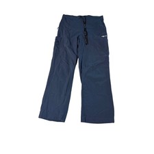 Carhartt Force Scrub Pants Size Medium Petite Women Drawstring Cargo Navy Blue