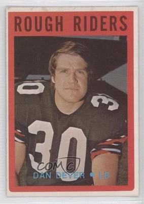 1972 O-Pee-Chee Canadian Football League Dan Dever #76 0a3