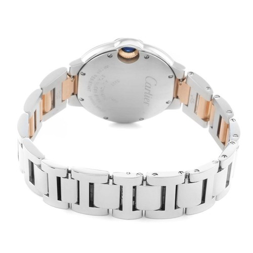 Cartier Ballon Bleu 33 Stahl Roségold Rosa MOP Damenuhr W6920070 Karte - Bild 7 von 10