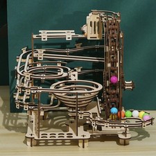 335 Stck. Murmelbahn Set 3D Holzpuzzle Zum Selbermachen Labyrinth Modellbaustein Kits...