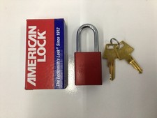 American Lock A1106RED  New In Box A1106 W/ Two Keys