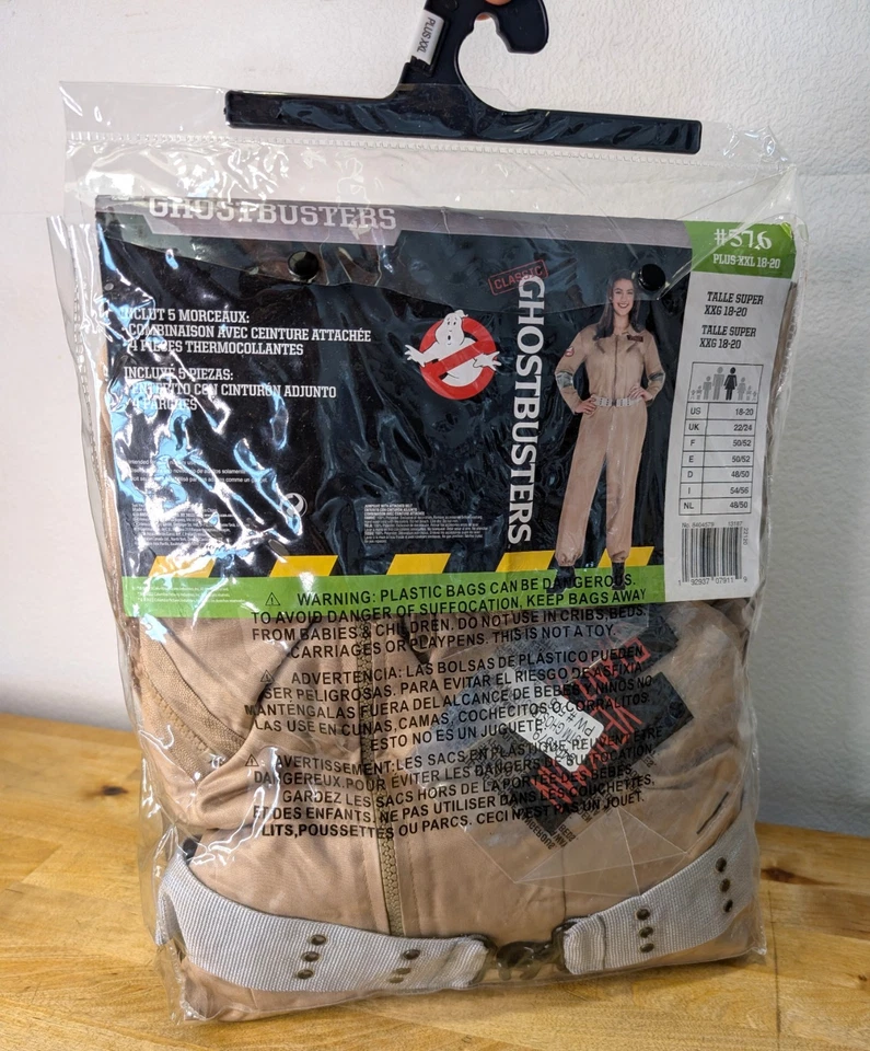 Ghostbusters Halloween Costume Women Plus XXL Cosplay Comic Con Jumpsuit New - Image 2 of 2