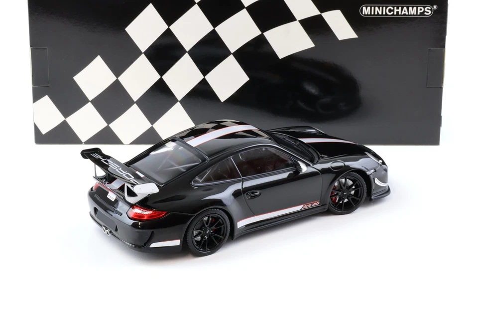 1:18 Minichamps Porsche 911 997.2 GT3 RS 4.0 Coupé 2011 Noir/ Argent - Photo 3/4
