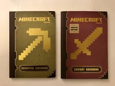 Minecraft Strategy Guide Reference Handbook Essentials + Combat Update LOT OF 2